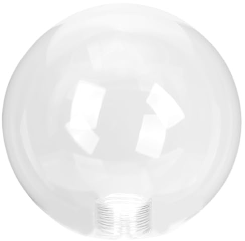Abat-jour en Verre Globe G9 Transparent pour Lampe de Table Décorative | Remplacement Décoratif, Installation Facile, Protection de L’ampoule, Forme Sphérique, Blanc