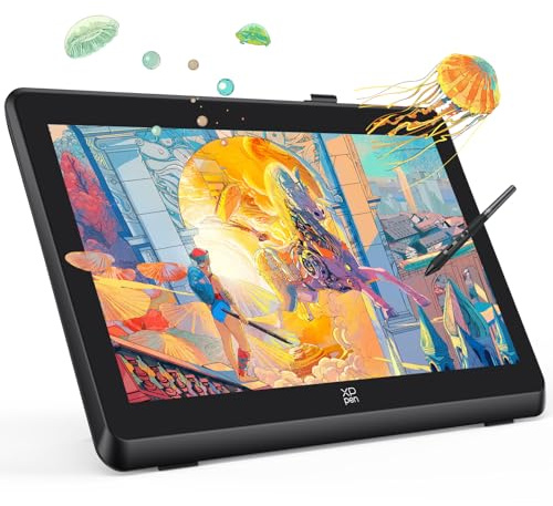 XPPen Artist 22 Plus Tablette Graphique, Tablette Dessin Graphique avec Écran 21,5 Pouces, Stylet à 16K Niveaux de Pression, 130% sRGB, Compatible avec Windows macOS 10.10 Chrome OS 88 Android Linux