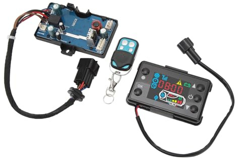 Heater Controller And Board LCD Monitor Switch Car Air Parking Heater Switch Remote Controller Heating Device Controller Set For Air Crude Oil Engine Heater 12V 24V