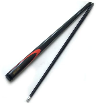 Billard Queue Schwarzer Carbon-Billard-Queue, 9,5 mm Pool-Stick, 1/2 geteiltes Carbon, bunt Studenten und Jugendliche PIOKUHB 240628