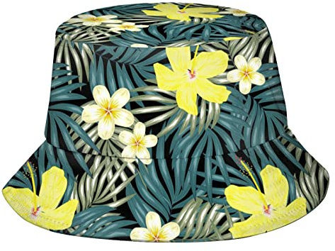 Wanderhut Hawaiianische Tropische Blumen Sonnenhut Uv-Schutz Kappen Persönlichkeit Freizeithut Für Herbst Herren Damen