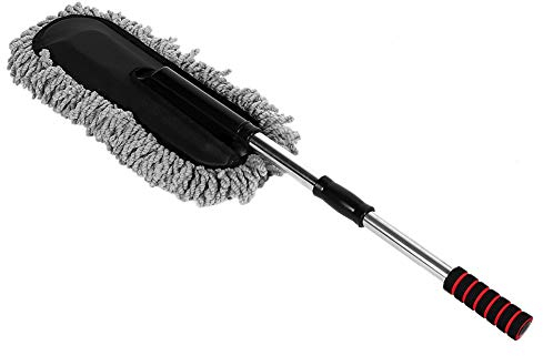 ZTB – Plumeau de Nettoyage de Voiture Extensible, Brosse de Nettoyage de Voiture, Plumeau de Fenêtre, Extensible, Rétractable, Cire de Poussière, Traînée Lavable