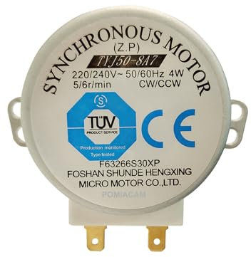 TYJ50-8A7 AC 220-240V 4W Micro Moteur synchrone pour souffleur d'air chaud 50/60Hz CW/CCW Plateau de four à micro-ondes Plateau tournant