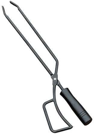 XUCZHAI Pinzas for Barbacoa doméstica, Parrilla for Acampar al Aire Libre, Hierro, carbón de Madera, Accesorio de póker