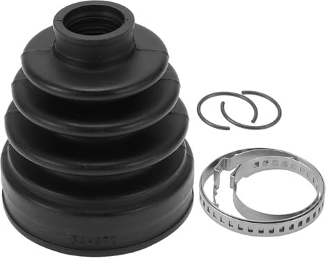 Hihaha No.495951F200 CV Joint Boot Kit W/Clamps for Kia Sportage 2005-2010 Inner Constant Velocity Joint Boot Strong Durable Rubber 1 Set Black