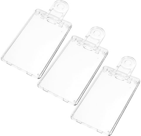 STOBOK 3stücke Transparente Kartenhalter Aus Pc Ausweishüllen Mit Schlüsselband Durchsichtige Kartenetuis Für Ausweise Und Karten Praktisch Und Leicht