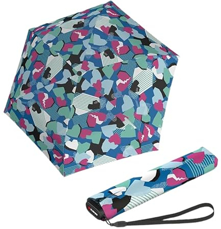 Knirps ombrello US.050 Ultra Light Slim Manual Heartbreak multicolore