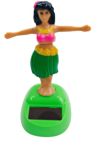 Solar Wackelfigur Tanzfiguren Solarfigur - Auto Armaturenbrett Dekoration, H-ula Tänzerin Figur, Hawaii Mädchen Figur, Auto Schwingenden Kopfschütteln Spielzeug Deko, Für Wohnzimmer Schlafzimmer Büro