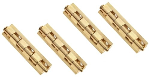 4 Bisagras Desmontables con Pasador Cromado/Latonado 53 mm – WOLFPACK (Latonado 4 unidades)