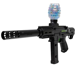 Pistola de Gel Eléctrica Mini ARP9 FK ARMY - Negra | Incluye batería, Cargador USB, Gafas de protección y 20.000 Bolas de Gel | para Adultos y jóvenes (+8 años)