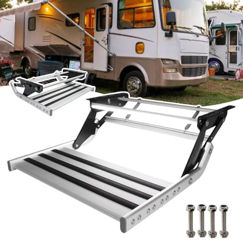 Marchepieds pour camping-car, marchepieds pliants manuels/électriques automatiques pour camping-car,marchepieds électriques manuels et rabattables,marchepied pour camping-car 1-Step-Manualwithoutlight