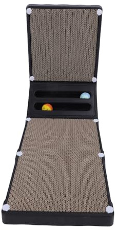 Generic Rascador Vertical para Gatos, Rascador para Gatos en Forma de L con Soporte de Pared, Protege los Muebles, Resistente para Domésticos (Black)