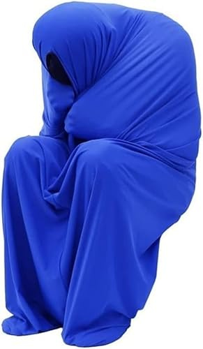 Ganzkörper-Sensoriksocken For Erwachsene Mit Autismus – Dehnbarer, Atmungsaktiver Kuschelsack Beruhigender Wirkung Auf(Blue,Small)