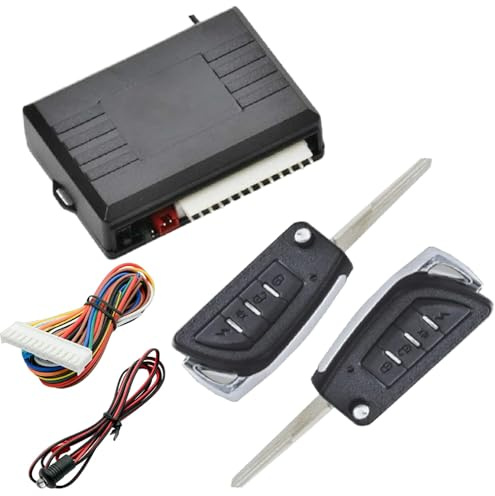 Riloer Sistema de alarma de coche con cierre centralizado remoto de 12 V compatible con vehículos universales 405/T423
