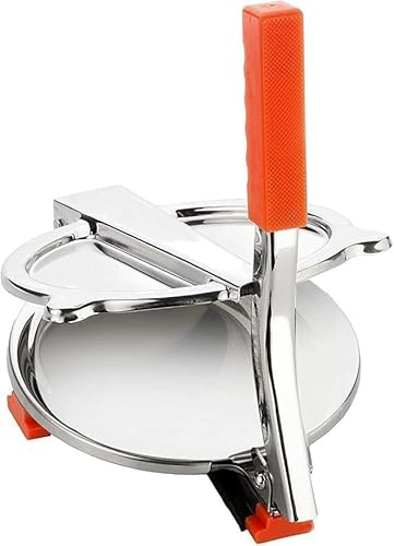 Export Quality Stainless Steel Puri Press Machine – Manual Dough Press for Puri, Poori, Papad, Khakhra & Tortillas – Heavy-Duty Easy-to-Use Roti Maker for Home Kitchen (Pack of 1)