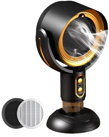 UTTASU Tischabzugshaube mit 8W Motor für Küche, USB-betrieben, 2 Geschwindigkeitsstufen, tragbar zur Rauchentfernung beim Kochen und Grillen