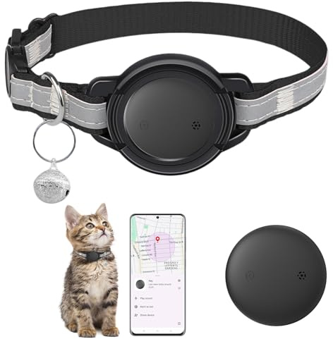 NozlaID Katzen Tracker Android - Mini SmartTag Tracker Ohne ABO - Kompatibel mit Google Find Hub C (1 Pack)