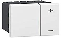 Legrand 078405 Mosaic Interrupteur Variateur Basique, 2 Fils, 2 Modules, Blanc