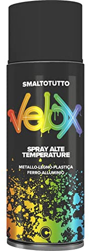 SPRAY VELOX PROTETTIVO NERO ALTA TEMPERATURA 600° C - ML.400