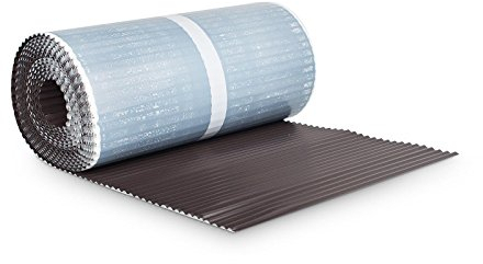 BMD Kaminanschlussband | 6 Farben | 300 mm x 5 m | dunkelbraun RAL 8019 | Wandanschlussband | UV-beständig | Butylkleber selbstklebend | Schornstein | Dachfenster | Erker | Kamin | Dach | Wand