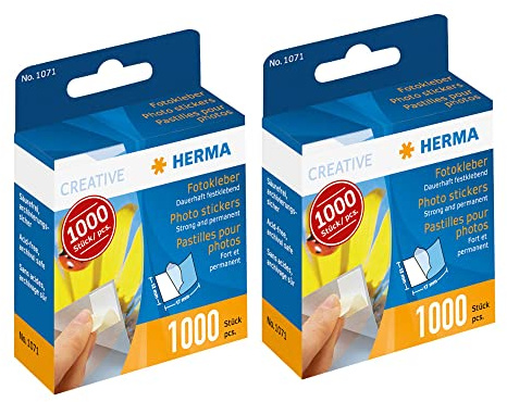 2x Herma 1071 Fotokleber im Kartonspender (ges. 2000 Stück)