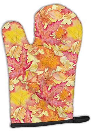 Caroline 's Treasures bb7498ovmt Fall Blätter Watercolor rot Ofenhandschuh verziert, 30,5 x 21,6 cm Multicolor