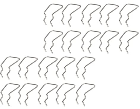 DOITOOL 20pcs Pegboard Hooks Hardware Tool Hook for Display Rack Use in Garage Workshop