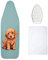 Encasa XO Ironing Board Covers 112x34 cm, Free Silicone Iron Rest & Mesh Cloth - 4mm Felt Padded Medium Ironing Board Cover - Heat Resistant, Non Slip Drawstring iron board covers Tommy