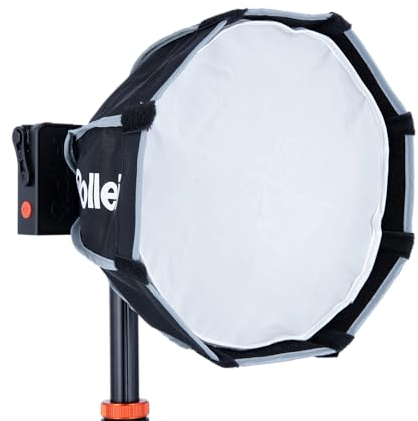 Rollei Softbox | Parabol | 30 cm | LUX-Kompatibel - Reiseoptimiert, Nahezu runde Form, Silberne Innenbeschichtung, Weiches Licht mit Kontrolle
