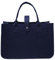 XUEHOU Filztasche Shopper Einkaufstasche Groß Einkaufstasche Faltbar Filz Tasche Tragetasche Einkaufskorb Filz Henkeltaschen Damen Shopping Navy Blau Bag für Ausgehen Einkaufen