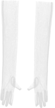 GALPADA 1paar Lange Transparente Tüllhandschuhe Für Hochzeiten Partys Und Formelle Anlässe Romantische Hautfreundliche Brauthandschuhe Für Elegante Looks