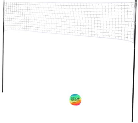 Beachvolleyball-Set, Tragbares Komplettes Netz und Pfosten mit Ball f¨¹r den Strand- und Hinterhof Im Freien