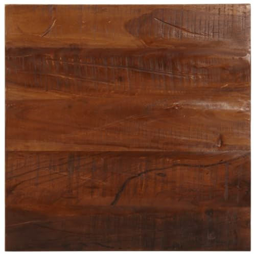 vidaXL Tischplatte, Holztischplatte Quadratisch Rustikal, Ersatztischplatte für Couchtisch Beistelltisch Esstisch, Holzplatte, Massivholz Mango