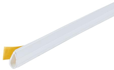 M-D Building Products 68676 Highly Durable Silicone Rubber Gasket Seal for Doors and Windows, Flexible in Extreme Temperatures, Ideal for Indoor and Outdoor Use, No Hardware Required (White) (20 ft)