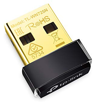 TP-Link TL-WN725N Adattatore USB Scheda di Rete, Wireless N 150Mbps, 2.4GHz, 1 Antenne Interne, USB 2.0, Nano Size