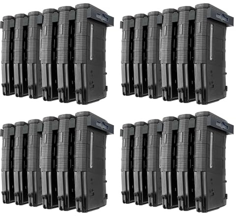 Tactical Pro Sports AR-15 PMAG Wandhalterung, Zeitschriftenanzeige, Wandaufbewahrungssystem, einzigartiges flaches Design, Waffensichere Wandgarage, Waffenraum-Montagelösung (8 Halterungen für 24 Mags