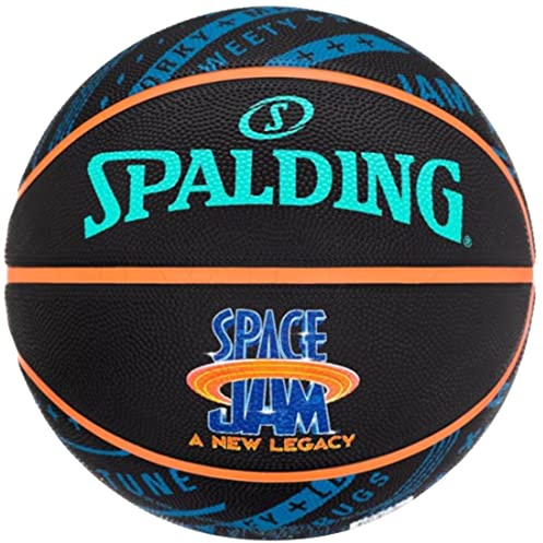 Spalding Space Jam Tune Squad Roster Ball 84540Z, Unisex basketballs, Black, 7 EU, 84540Z_7, Schwarz