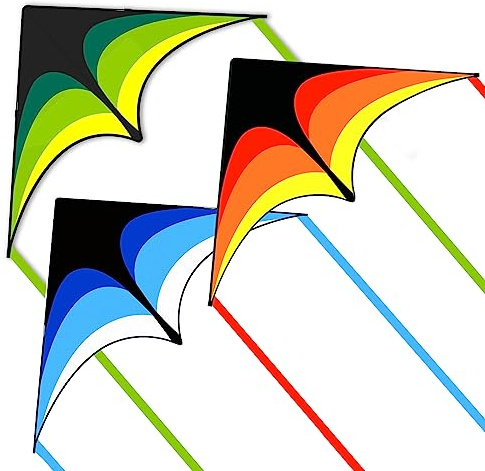 Mint's Colorful Life Delta-Drachen, ideal für Kinder & Erwachsene | Drachen für kinder ab 6 jahren, Hochwertig Anfänger Einleiner Flugdrachen