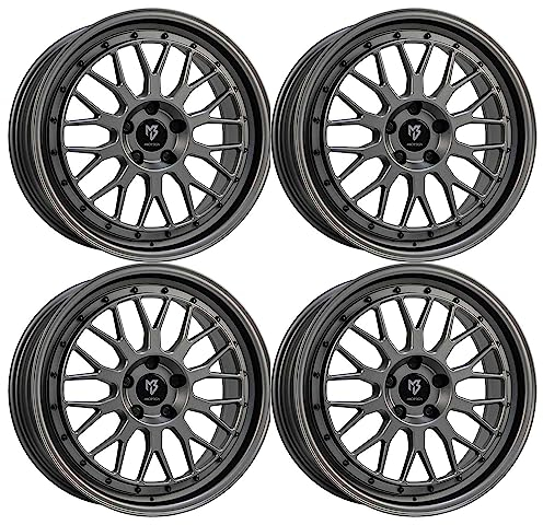 4x MB Design Felgen LV1 7.0Jx17 ET45 5x112 Mattgrau kompatibel mit Skoda Octavia
