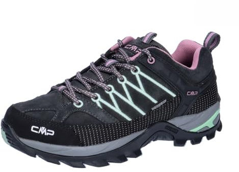 CMP Rigel Low Wmn Trekking Shoes WP, Zapatillas de Deporte Mujer, Piombo Orchidea, 39.5 EU