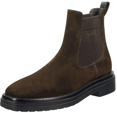 GANT Boggar Chelsea Boot för män, Espresso brun, 44 EU