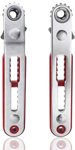 Gasea Juego de Destornilladores de Carraca, 2 Piezas Mini Destornillador de Carraca Reversible de 1/4 de Pulgada de 6,35 mm Mini Carraca Reversible Para Reparación de Automóviles y Electrodomésticos