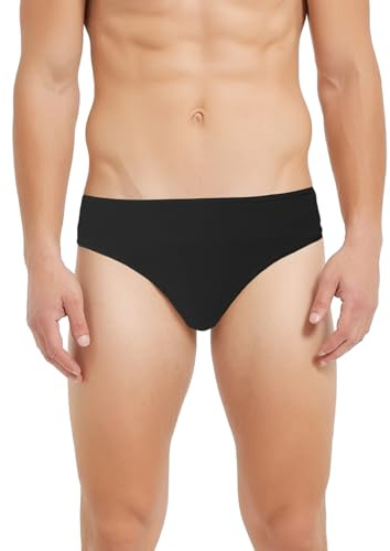 SPOFOR Dance Belt Men Thong Underwear Brief for Ballet and Cosplay, Male Dancewear Black