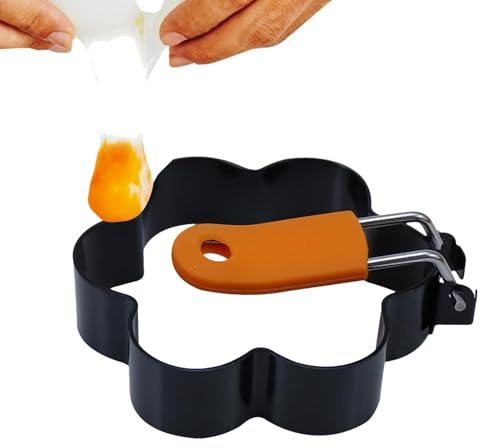 Anello per cuoci uova, anello per uova, forma irregolare per padella, stampo per uova per campeggio, colazione al coperto, accessorio portatile