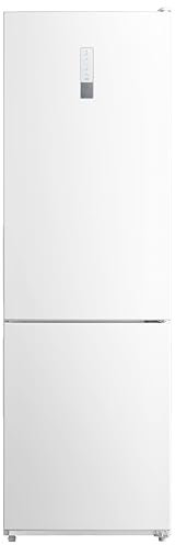 Corberó - Frigorífico Combi | CCM18824NFW | 310L | 63x59,5x188 | No Frost, Display Puerta, Luz LED, Crisper, Balcones Ajustables, Estantes de Cristal, Hueveras, Cubiteras | 40 Db | Blanco