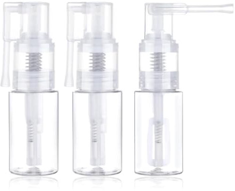 Jgzzmxuq 3Pcs Glitter Duster Sprayer, 35ml Transparent Glitter Duster Sprayer Bottle, Dry Powder -Bottle Empty
