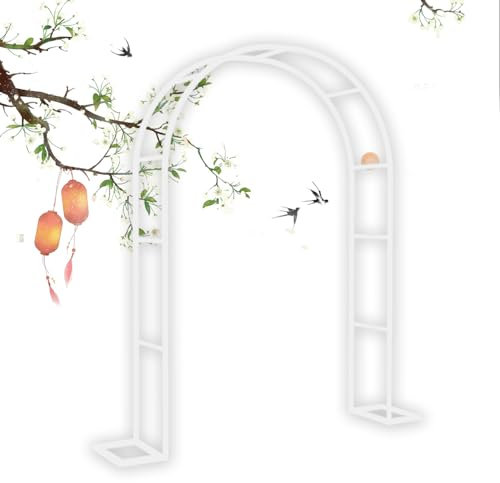 Arche de jardin en treillis pour cérémonie de mariage et décoration de fête, toile de fond en fer blanc pour décoration de jardin, arches métalliques en différentes tailles (230 x 220 cm)