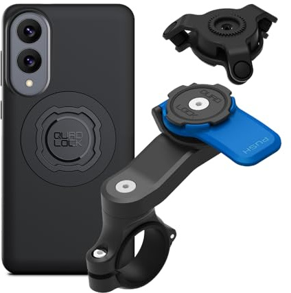 QUAD LOCK Lenker Handyhalterung für Motorrad mit Vibrationsdämpfer und MAG Hülle für Galaxy S25 Edge