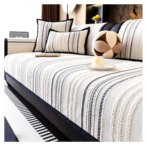 FYFWPA Couch Überzug L Form Sofabezug: Weiche Chenille für Ecksofa Weiche Sofa Überzug für 1 2 3 4 Sitzer Sofabezug Anti Rutsch Sofa Schutzhülle Hund Katze Sofaschoner(Grau,90 * 160cm)