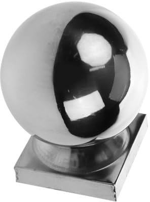 Abaodam Stainless Steel Ball for Flag Pole Finial Toppers Outdoor Handrail Railing End Caps Ball Topper for Staircase Banister Ends